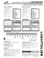 Предварительный просмотр 2 страницы Lightolier LIS6G20LW228 Specification