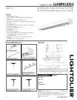 Lightolier LL4MF8LX254 Specification preview