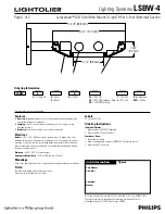 Предварительный просмотр 1 страницы Lightolier LLighting Systems LSBW-4 Specification Sheet