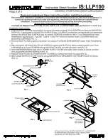 Предварительный просмотр 2 страницы Lightolier LLP100 Installation Instructions