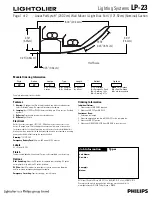 Lightolier LP-23 Specification Sheet предпросмотр