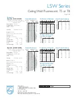 Предварительный просмотр 3 страницы Lightolier LSW Series Specification