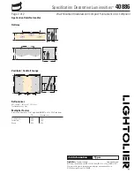 Предварительный просмотр 2 страницы Lightolier Luminosities 40886 Specification