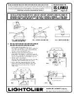 Предварительный просмотр 1 страницы Lightolier LW6CLP Installation