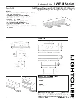 Lightolier LWBU Series Specification предпросмотр