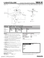 Lightolier Lytecaster 1000LVE Specification предпросмотр