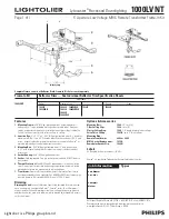 Предварительный просмотр 1 страницы Lightolier Lytecaster 1000LVNT Specification