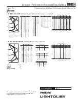 Предварительный просмотр 2 страницы Lightolier Lytecaster 1001H Specification