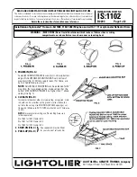 Lightolier Lytecaster 1002 Instructions For Maintenance Reference предпросмотр