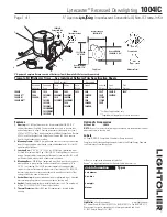 Preview for 1 page of Lightolier Lytecaster 1004IC Specification