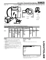 Preview for 1 page of Lightolier Lytecaster 1004ICR Specification