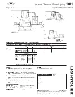 Предварительный просмотр 1 страницы Lightolier Lytecaster 1011 Specification