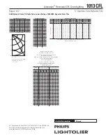 Предварительный просмотр 2 страницы Lightolier Lytecaster 1013CFL Specification