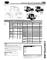 Lightolier Lytecaster 1024 Specification preview