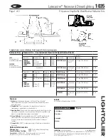 Lightolier Lytecaster 1035 Specification preview