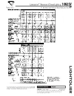 Предварительный просмотр 2 страницы Lightolier Lytecaster 1062LV Specification
