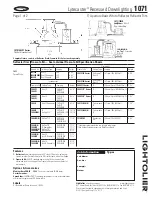 Preview for 1 page of Lightolier Lytecaster 1071 Specification