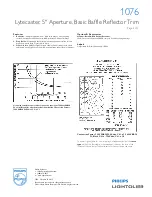 Предварительный просмотр 2 страницы Lightolier Lytecaster 1076 Specification