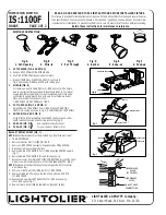 Предварительный просмотр 2 страницы Lightolier Lytecaster 1100F Series Instruction Sheet