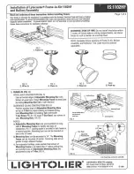 Lightolier Lytecaster 1102HF Installation Manual предпросмотр