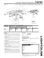 Preview for 1 page of Lightolier Lytecaster 1102TM1 Specification