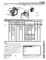 Предварительный просмотр 1 страницы Lightolier Lytecaster 1103R Specification