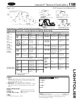 Предварительный просмотр 1 страницы Lightolier Lytecaster 1108 Specification