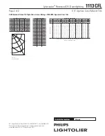 Предварительный просмотр 2 страницы Lightolier Lytecaster 1113CFL Specification