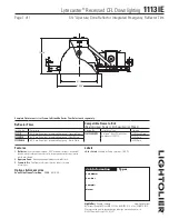 Preview for 1 page of Lightolier Lytecaster 1113IE Specification