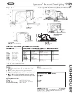 Lightolier Lytecaster 1129 Specification предпросмотр