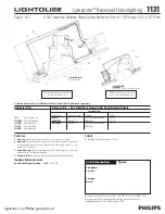 Lightolier Lytecaster 1131 Specification предпросмотр