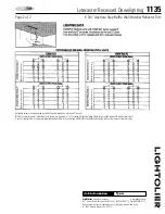 Предварительный просмотр 2 страницы Lightolier Lytecaster 1135 Specification