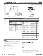 Предварительный просмотр 1 страницы Lightolier Lytecaster 1145 Specification