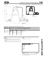 Lightolier Lytecaster 1149 Specification предпросмотр