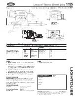 Предварительный просмотр 1 страницы Lightolier Lytecaster 1155 Specification