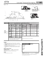 Lightolier Lytecaster 1179M1 Specification предпросмотр