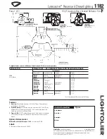 Предварительный просмотр 1 страницы Lightolier Lytecaster 1182 Specification