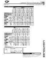 Предварительный просмотр 2 страницы Lightolier Lytecaster 1182 Specification