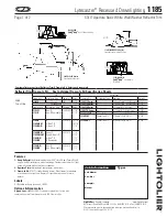 Lightolier Lytecaster 1185 Specification предпросмотр