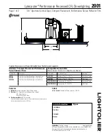 Lightolier Lytecaster 2001 Specification предпросмотр