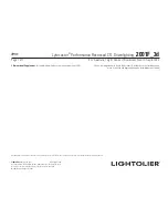 Предварительный просмотр 1 страницы Lightolier Lytecaster 2001F_3d Specification