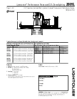 Предварительный просмотр 1 страницы Lightolier Lytecaster 2001L Specification