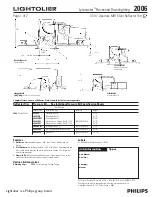 Preview for 1 page of Lightolier Lytecaster 2006 Specification