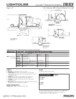 Предварительный просмотр 1 страницы Lightolier Lytecaster 2022LV Specification