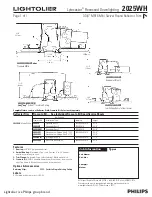 Preview for 1 page of Lightolier Lytecaster 2025WH Specification