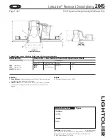 Предварительный просмотр 1 страницы Lightolier Lytecaster 2045 Specification