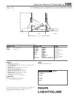 Предварительный просмотр 1 страницы Lightolier Lytecaster 309X Specification