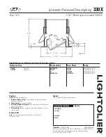 Lightolier Lytecaster 330X Specification предпросмотр