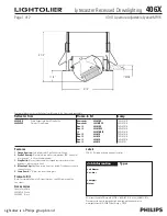 Preview for 1 page of Lightolier Lytecaster 406X Specification