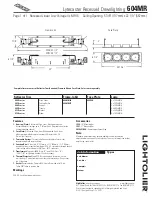 Lightolier Lytecaster 604MR Specification предпросмотр